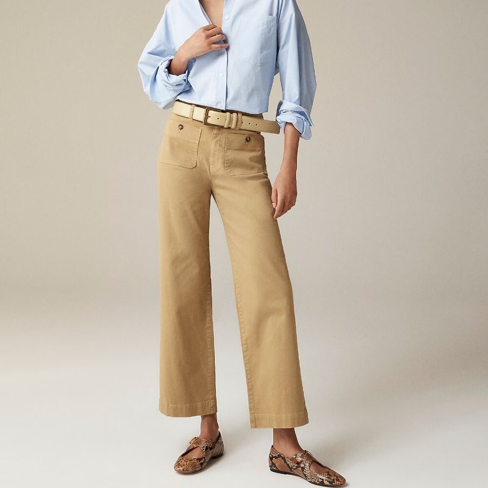J. Crew Sailor slim wide-leg chino pant (30 Tall) - Picture 4 of 4